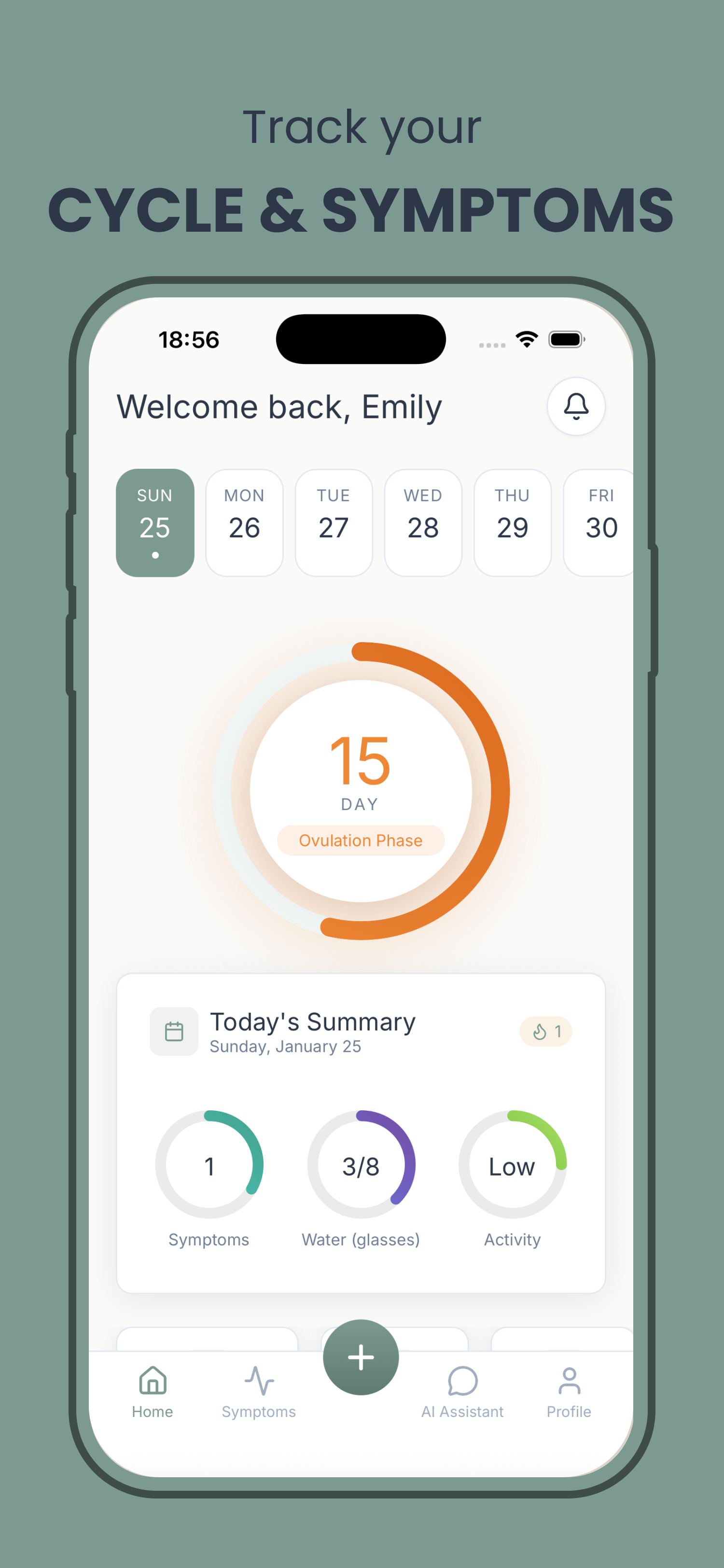 Symptom Tracking - Log how you feel